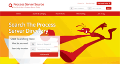 Desktop Screenshot of processserversource.com